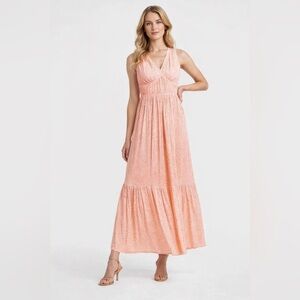 Express Peach Midi Dress